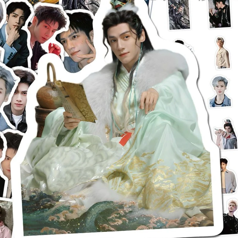 

60PC/SET Leo Luoyunxi Poster Stickers TV Whispers of Fate Tang Lici Drama Stills Hand Account Materials Notebook DIY Sticker