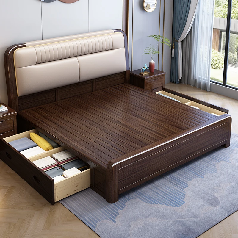 Tempat Tidur Tidur Putri Sandaran Kepala Ganda Tempat Tidur Desain Kapsul Modern Seks Furnitur Suite Lounge Beliche Ukuran King Kecantikan Mewah