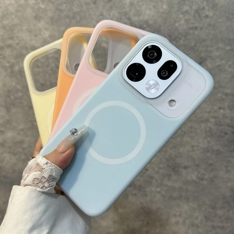 Modische Macaron-Farbige Hautfreundliche Silikon-Handyhülle für OPPO Find X9s Pro X8 Ultra X8 Pro Magnetische Stoßfeste Vollschutz-Hülle