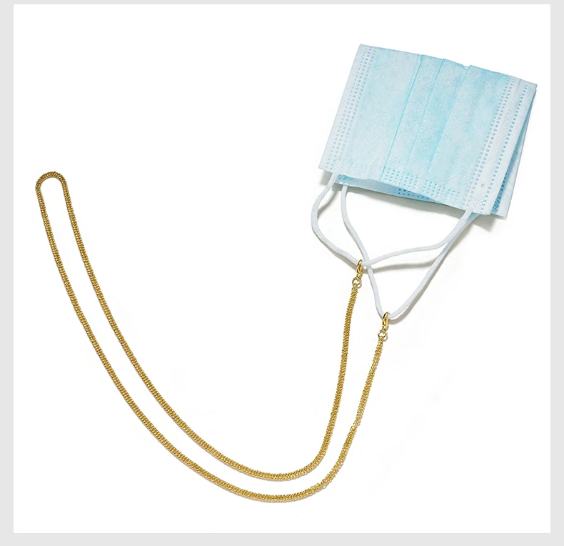 Frauen Mode Perlen Sonnenbrille Ketten Gold Brillen Ketten Sonnenbrille Halter Halskette Brillen Retainer Zubehör – Detail 5