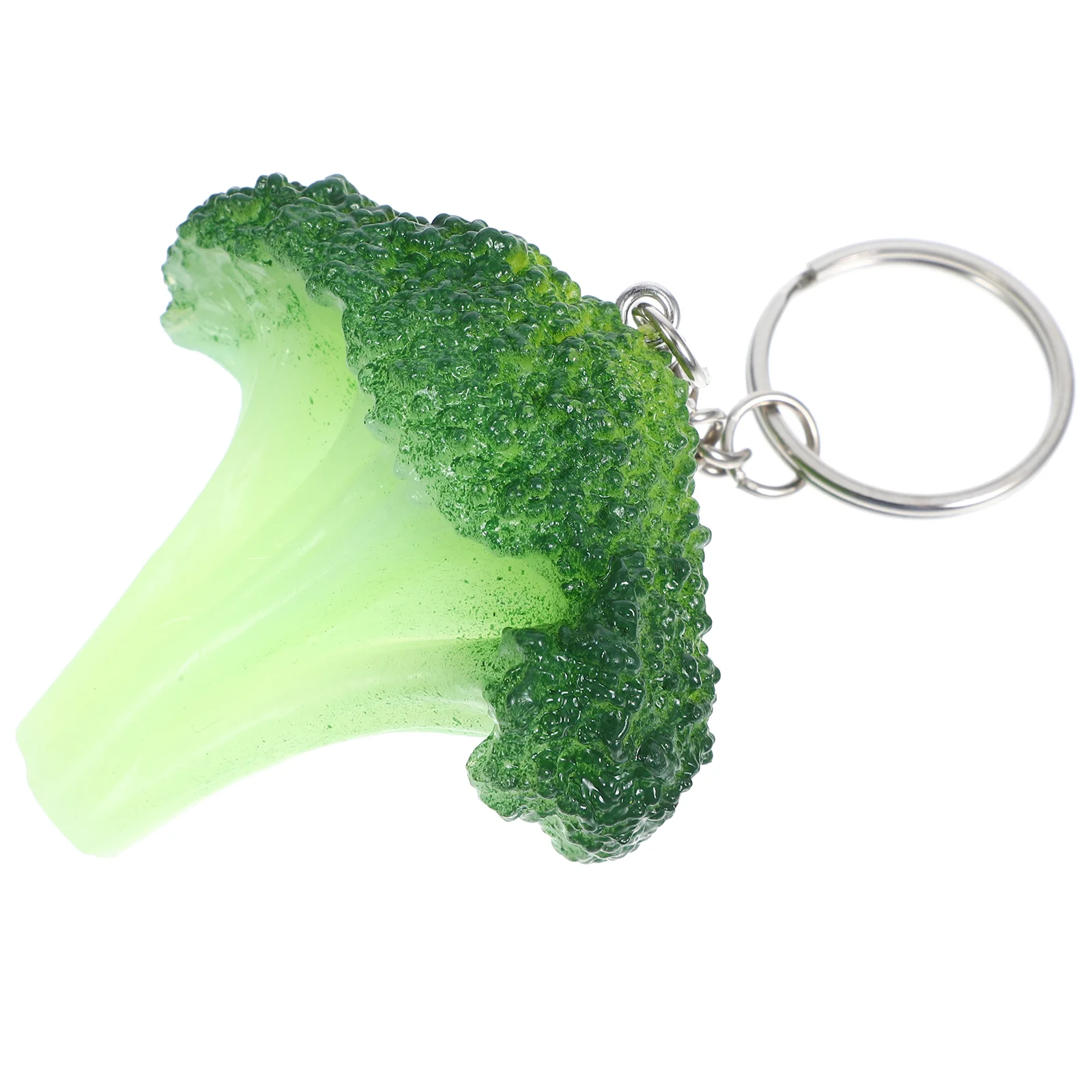 Broccoli Keychain Cartoon Model Gifts Decorate Pendant Metal Lovely Pendants Multipurpose