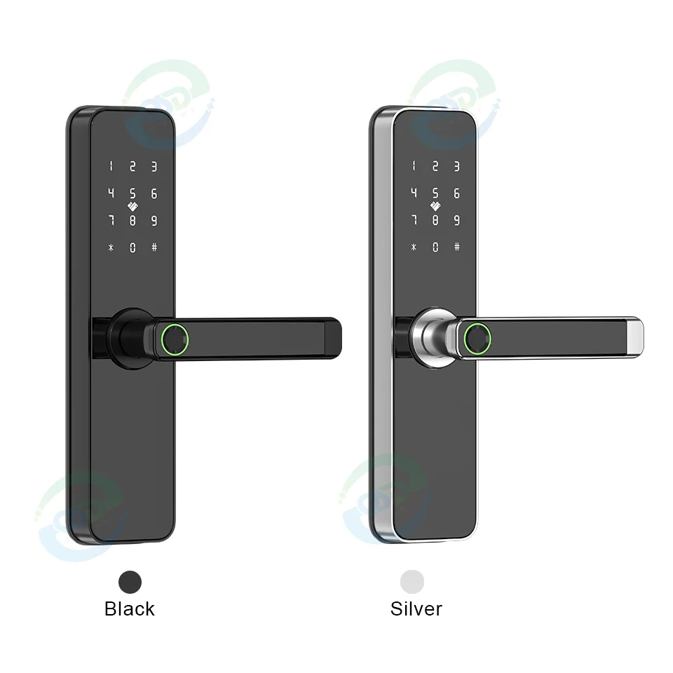 Cerradura inteligente con huella dactilar para puerta, dispositivo de cierre Digital con WiFi, compatible con aplicación Tuya