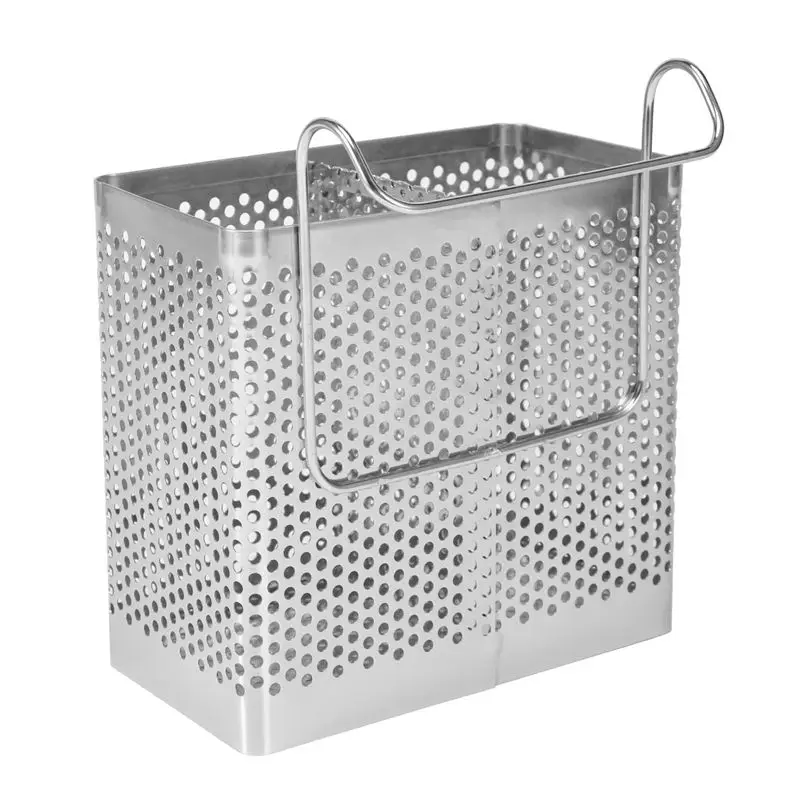 A84X-4X Stainless Steel Chopsticks Holder Hanging Cutlery Drying Basket Tableware Drainer With Hooks Kitchen Utensil(A)