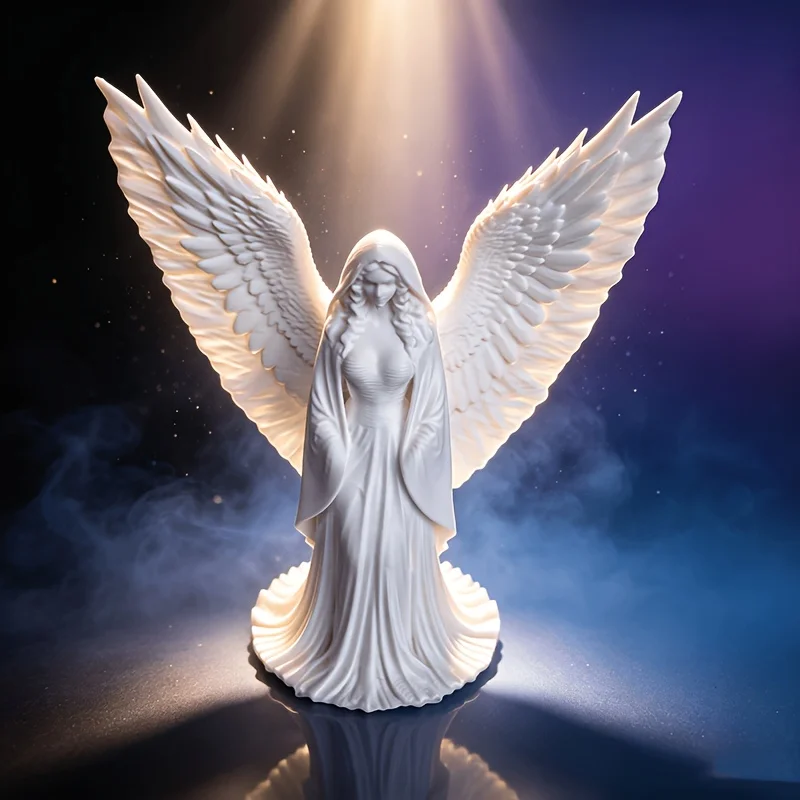 Sculpture ornament European retro wing long skirt angel home quiet healing desktop art decorative crafts