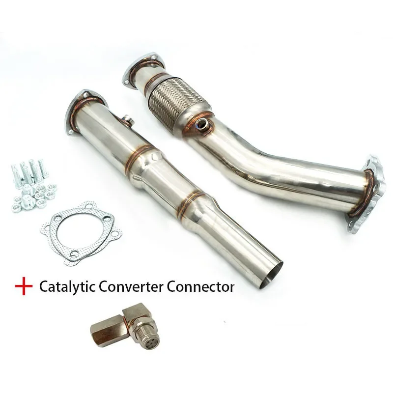 High quality Exhaust Downpipe 3inch 76mm Turbo Down Pipe For 1999-2005 VW Golf GTI Jetta Beetle 1.8T MK4 304 Stainless Steel