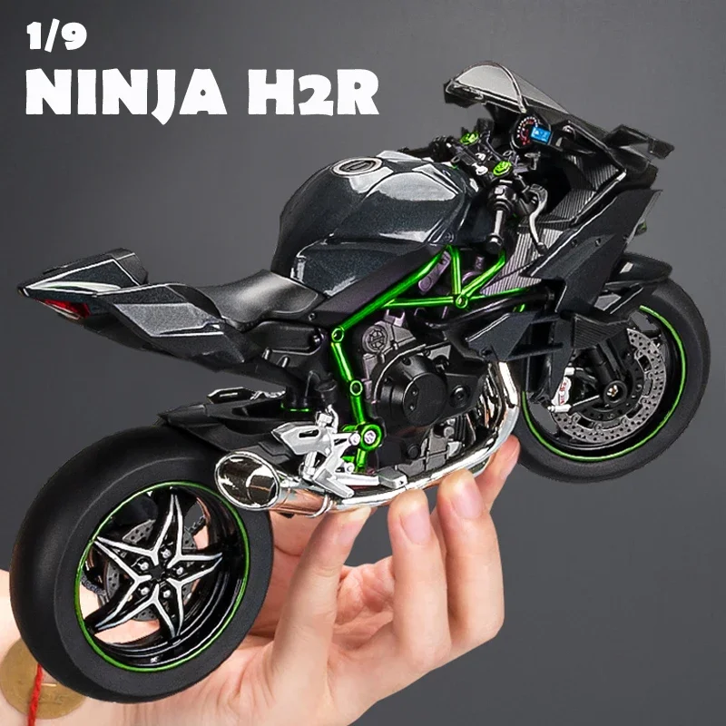 Ninja H2R Racing Motorcycle Model With Gift Box Diecast 1:9 Man Boy Birthday Gift Collection Miniature Voiture BMW S1000RR Toy