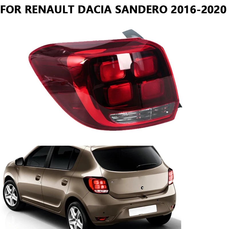 

Задний фонарь, сигнальная лампа для Renault Dacia Sandero 2016-2018 2019 2020, задний фонарь дальнего света, сигнальная лампа 265506147 Р 265554938 Р