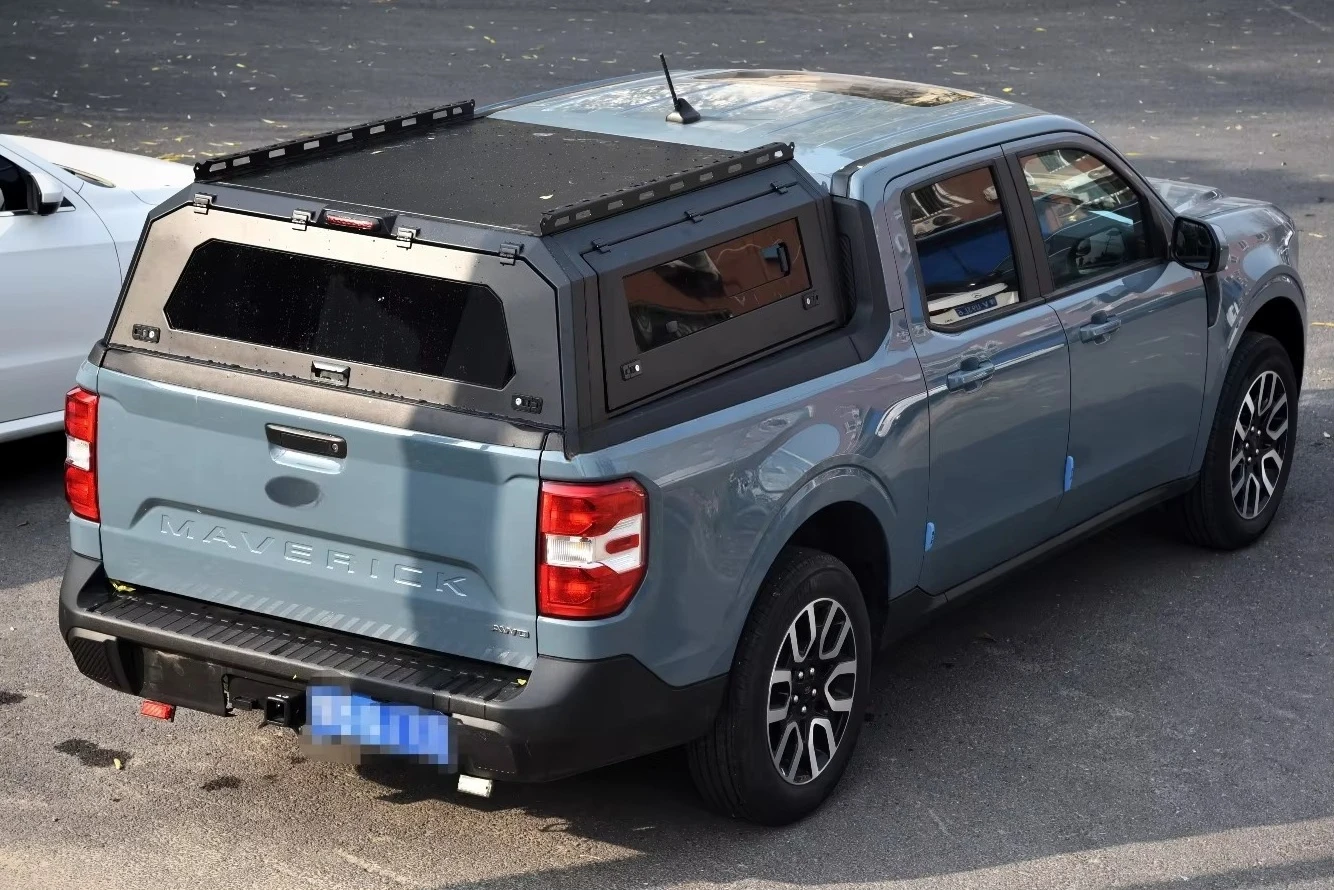 

Steel Deluxe Waterproof Pickup Canopy Camper Shell Truck Topper for Ford Maverick Pick Up Trucks