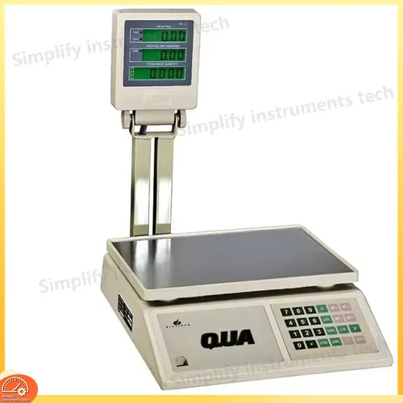 High Precision 40kg Commercial Digital Weight Scale for Retail Grocery Bakery Kitchen Lab Industrial Use Price Calculation