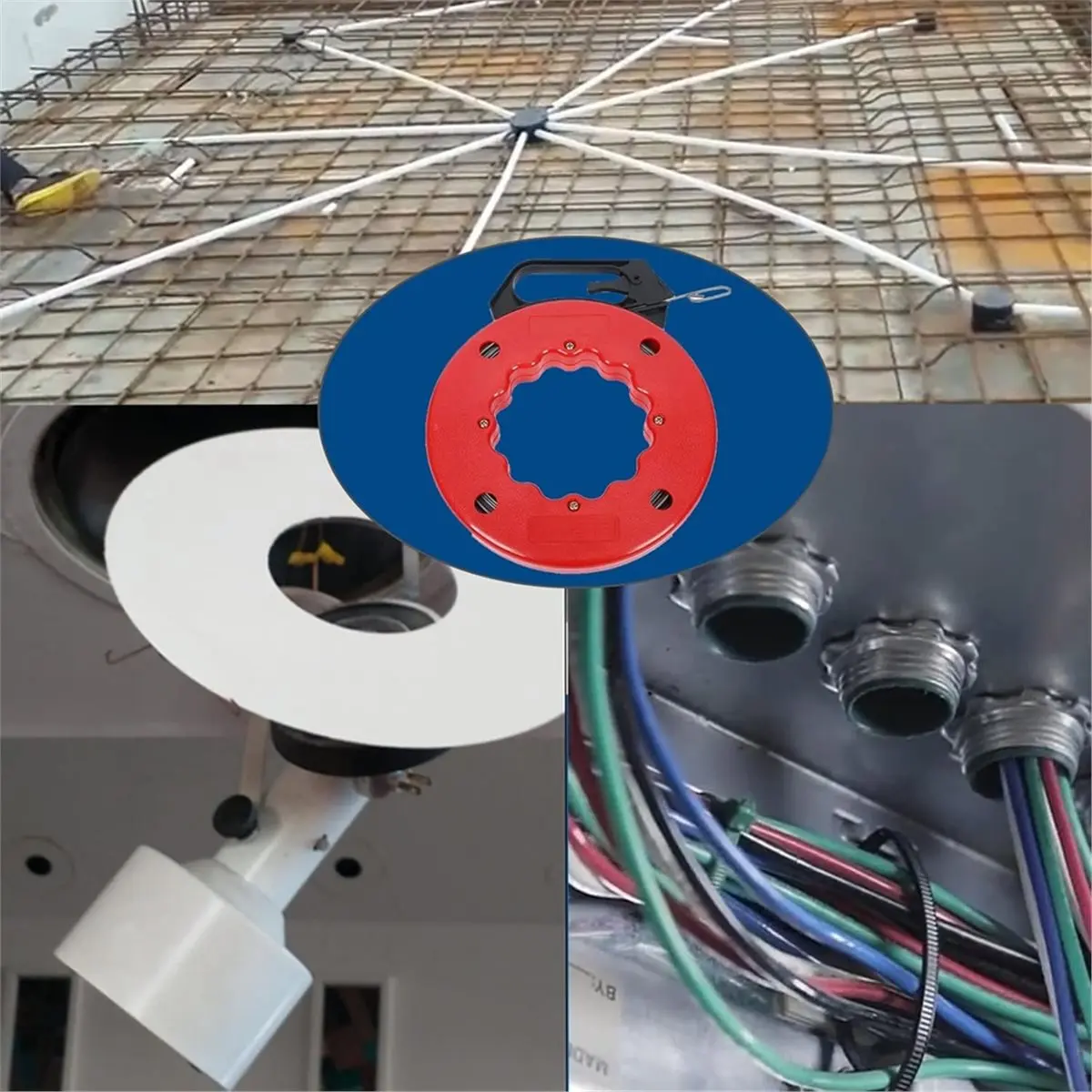 Budget-Friendly-Fish Tape Hand Wire Puller Width Fishtape, Electrician Reel Pull Wires Cable Hand Puller ATE Tools, Wire Fishing
