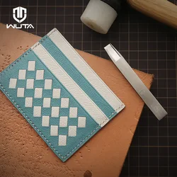 WUTA-오리지널 직조 슬롯 구멍 펀치 도구, BV 벨트, 가죽 끌 도구, DIY 직조 패턴 커터, 수작업