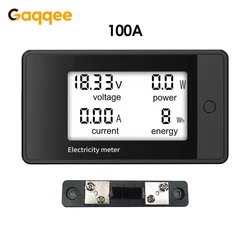 DC8-100V LCD Digital Volt Watt misuratore di potenza amperometro voltmetro voltmetro di energia amperometro Watt Kwh Meter 20A 100A