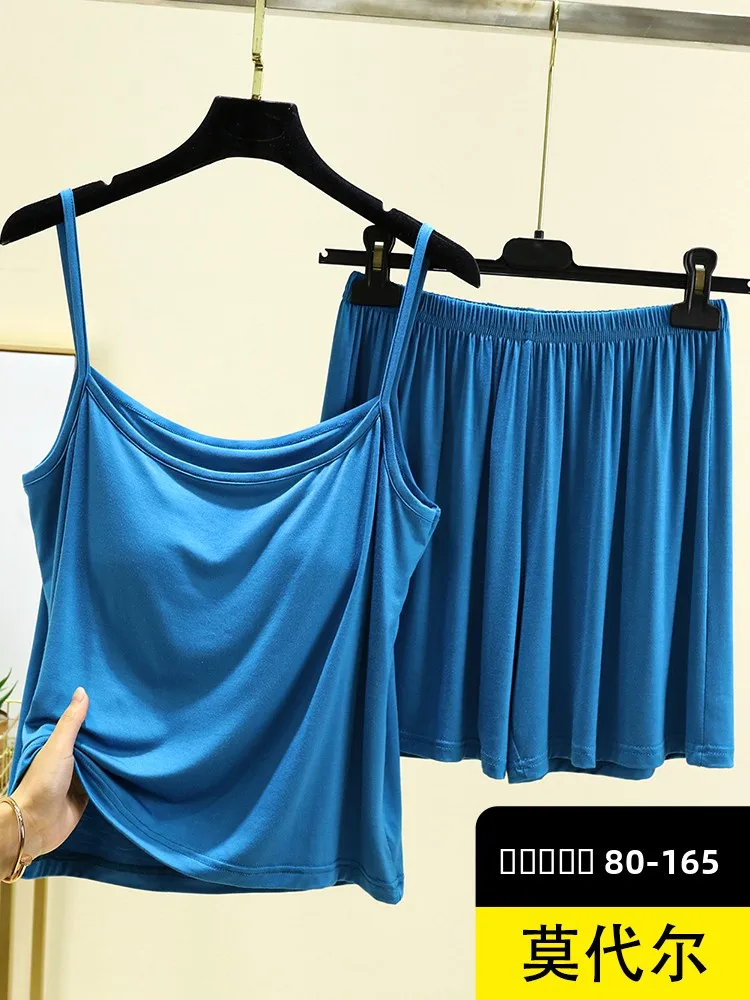 طقم ملابس منزلية صيفية رفيعة مشروط ثوب نوم نسائي كاجوال ملون مستدير Ne ort Sve Nightdr #4