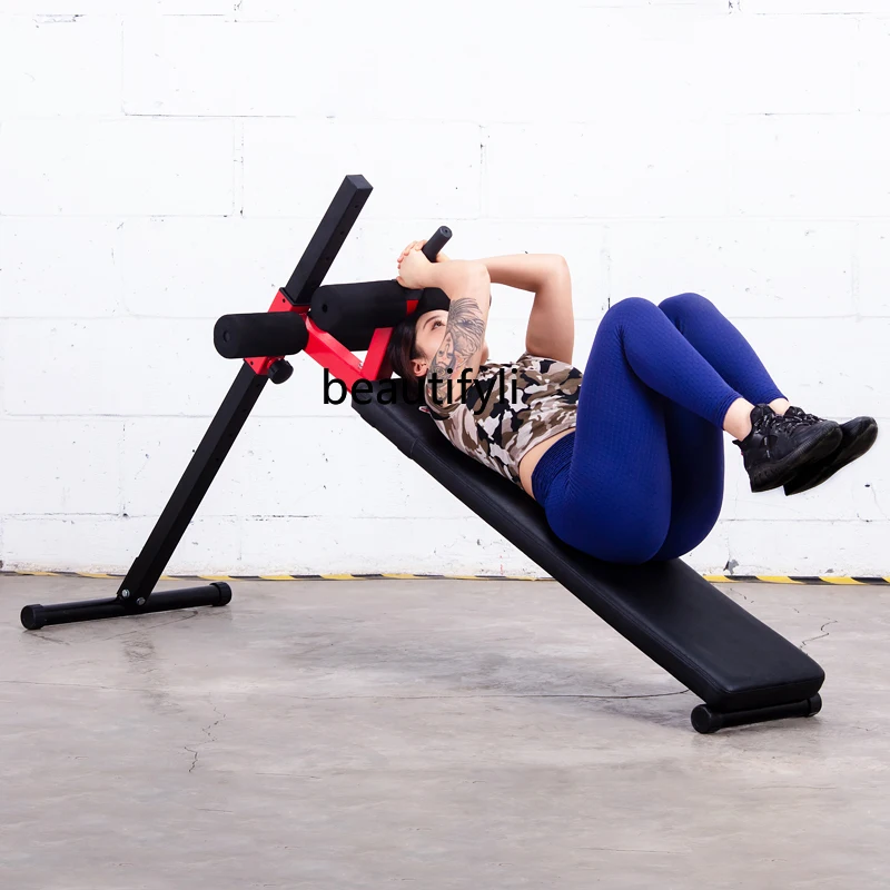 Silla romana comercial, tabla Abdominal, banco con mancuernas ajustable, tabla Abdominal, entrenamiento de cintura y espalda