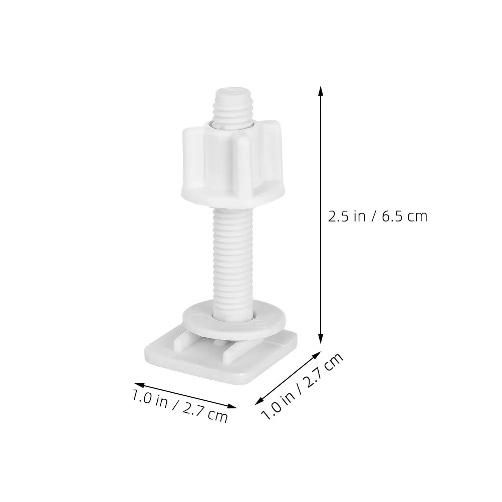 2 قطعة مجموعة مسامير وصواميل مقعد المرحاض تركيبات بلاستيكية عالمية شديدة التحمل لاستبدال أجهزة الحمام الموثوقة #3