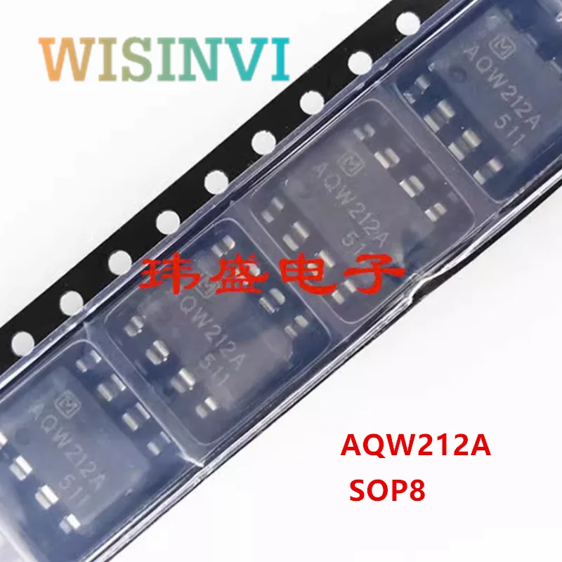 

10PCS AQW212A AQW212AX AQW212AZ SOP8 Solid state relay optocoupler