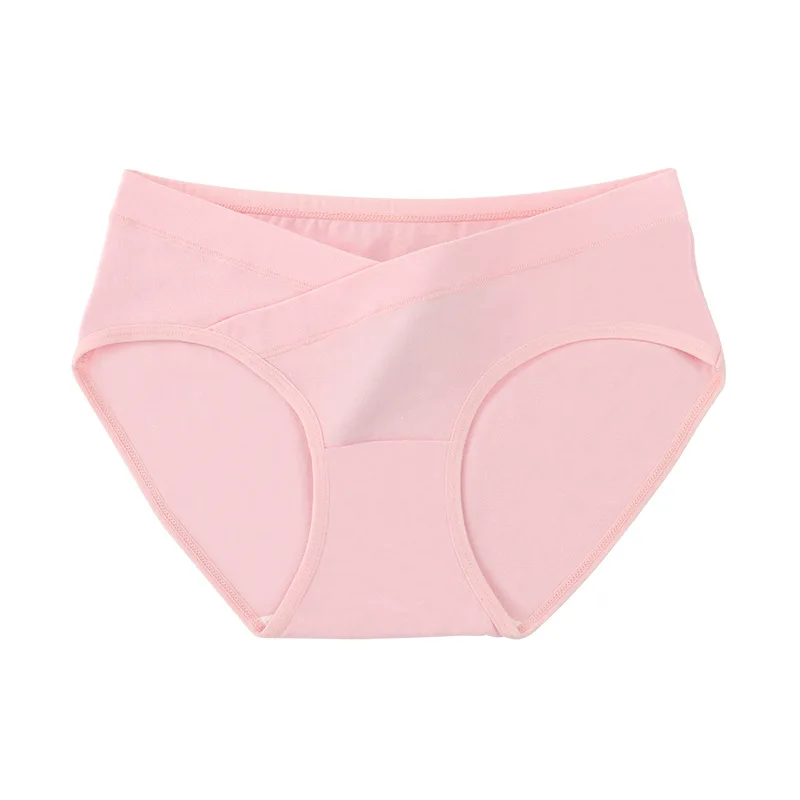 5PCS Pure Cotton Low Waisted Belly Support Pregnant Women\'s Underwear Oversized Comfortable Traceless Underwear During Pregnancy