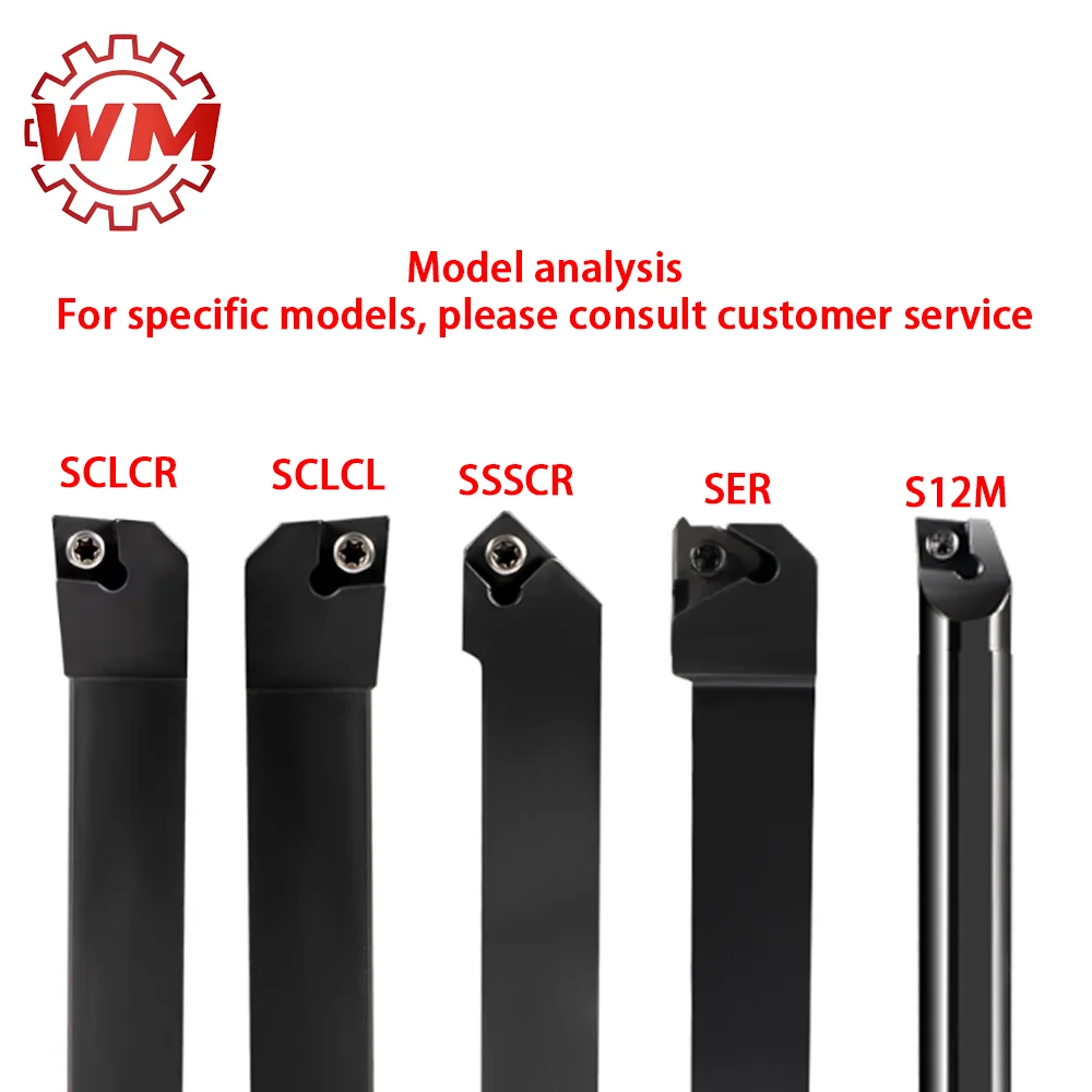 

10-piece CNC lathe tool set, with inner hole shank diameter of 8/10, small tool shank, and external cylindrical tool