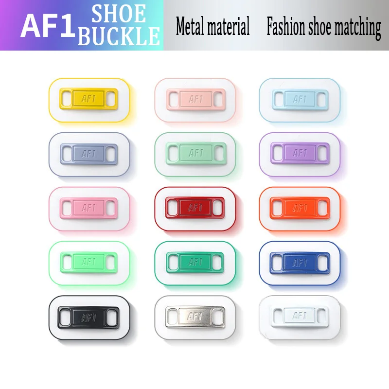 Sneaker Kit AF1 Diamond Shoe Charms Fashion Laces Buckle Quality Metal Shoelaces Decorations Chapa Air Force 1 Shoes Accessories