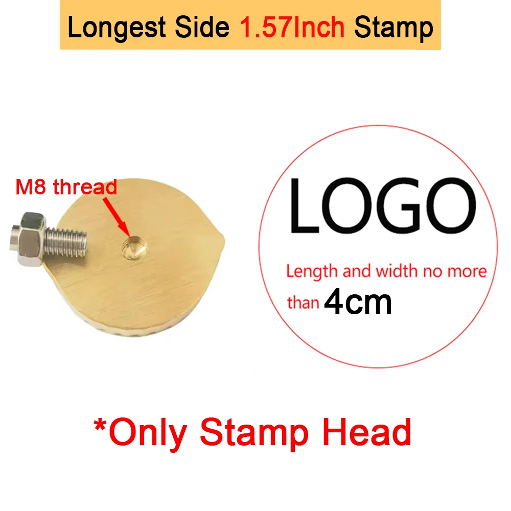 Personalisierter Brandstempel mit LOGO für Holzbearbeitung, Steak, BBQ, Lederhandwerk, Messing-Heizwerkzeug, DIY Steak, Burger, Holz