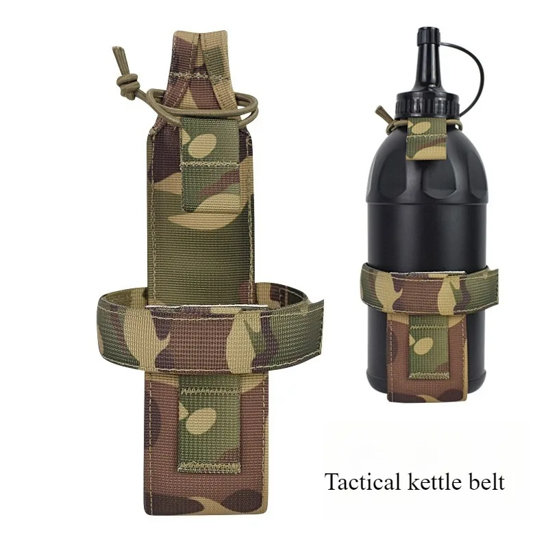 

Tactical Water Bottle Holder - Molle Compatible Cup Sleeve with Elasticity, Outdoor Hydration Pouch for Canteen & Nalgene