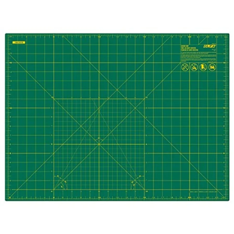 

18" x 24" Self Healing Rotary Cutting Mat RM-SG - Double Sided 18x24 Inch Cutting Mat with Grid for Quilting Sewing Fabric and