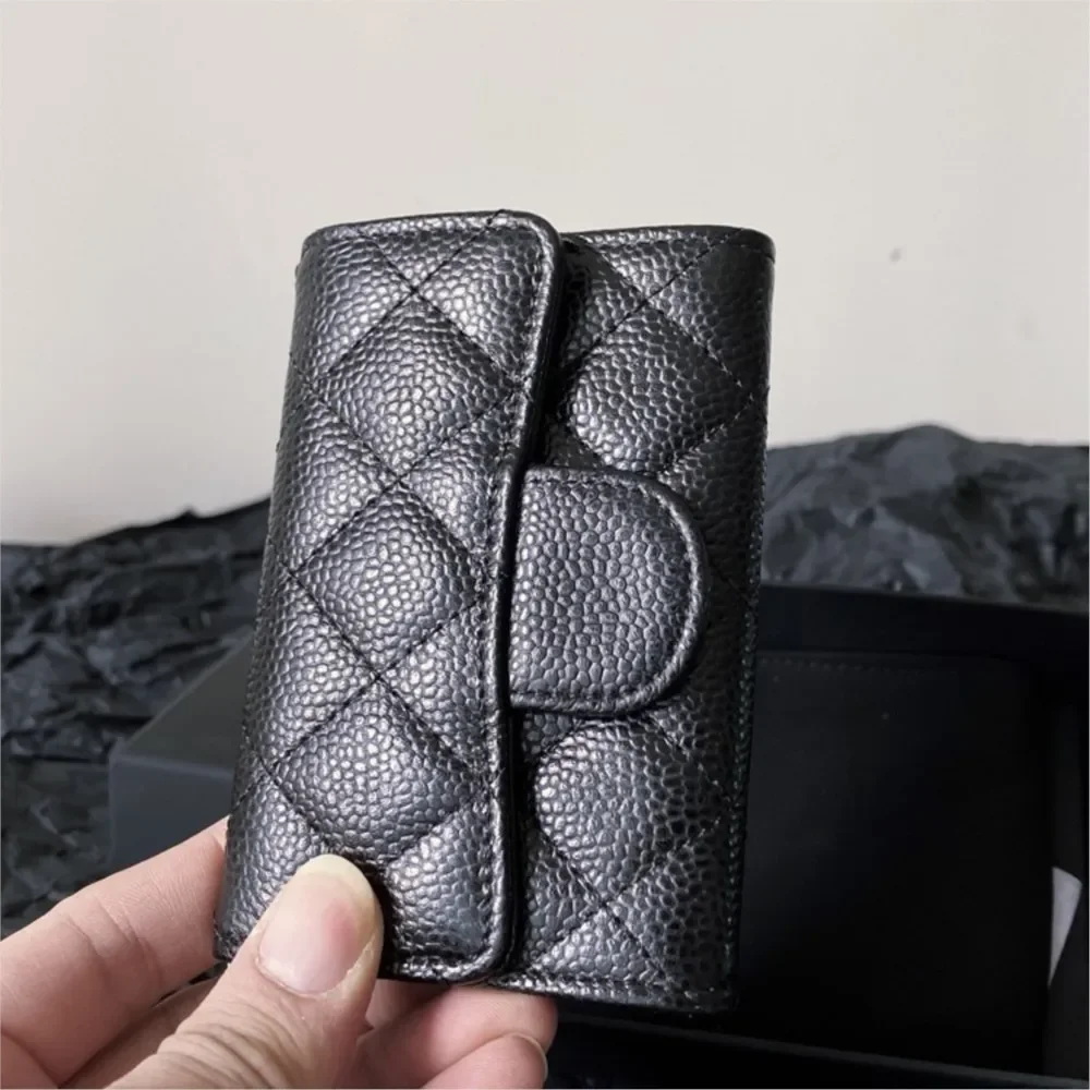 Top Quality Business Leather Card Holder Bag Luxury Brand Fashion For Women Classical Genuine Sheepskin Cowhide Credit Holder