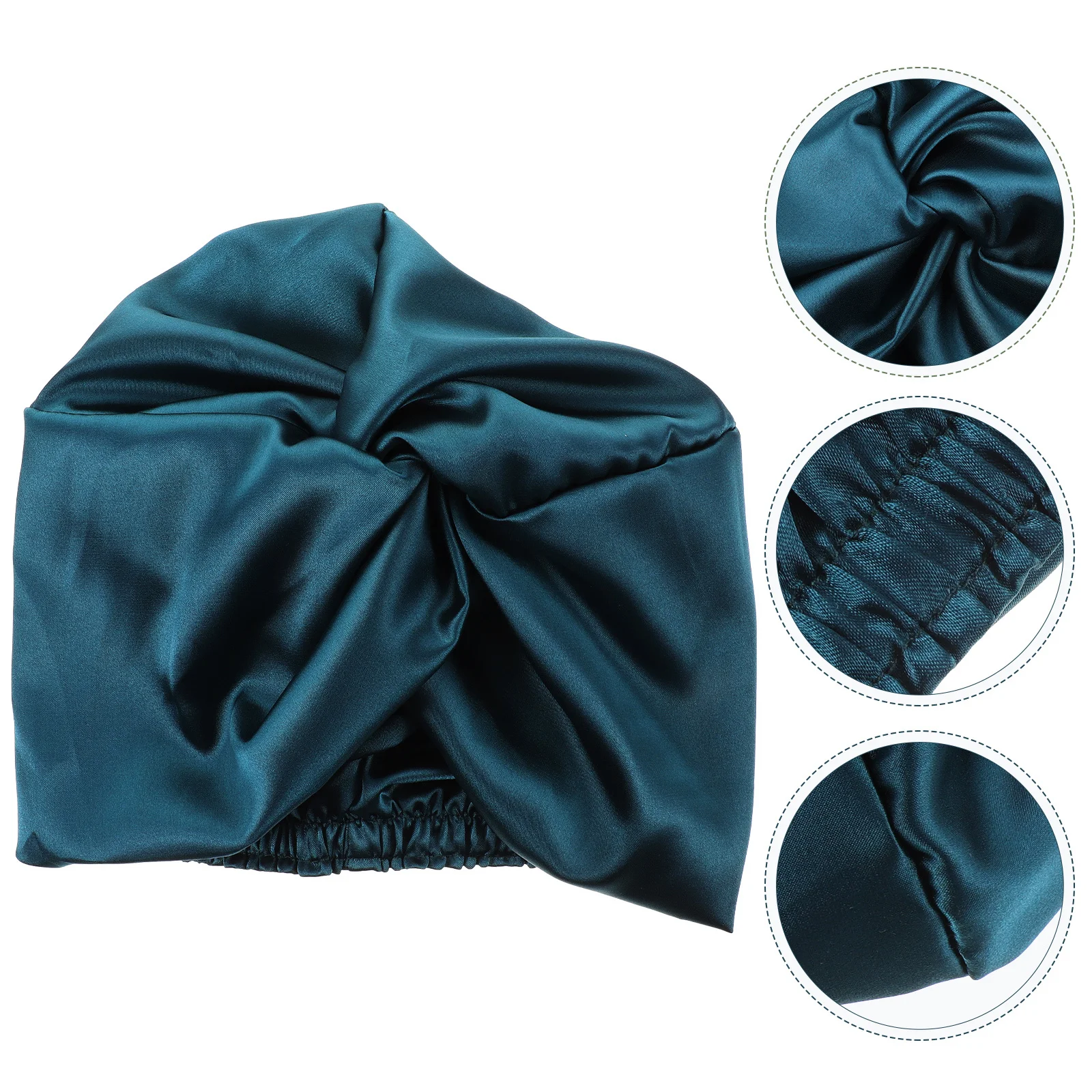 

Double Layer Imitation Silk Sleeping Hat Women Comfortable Sleep Cap Shower Bonnet for Hair Protection and Bed Cleanliness