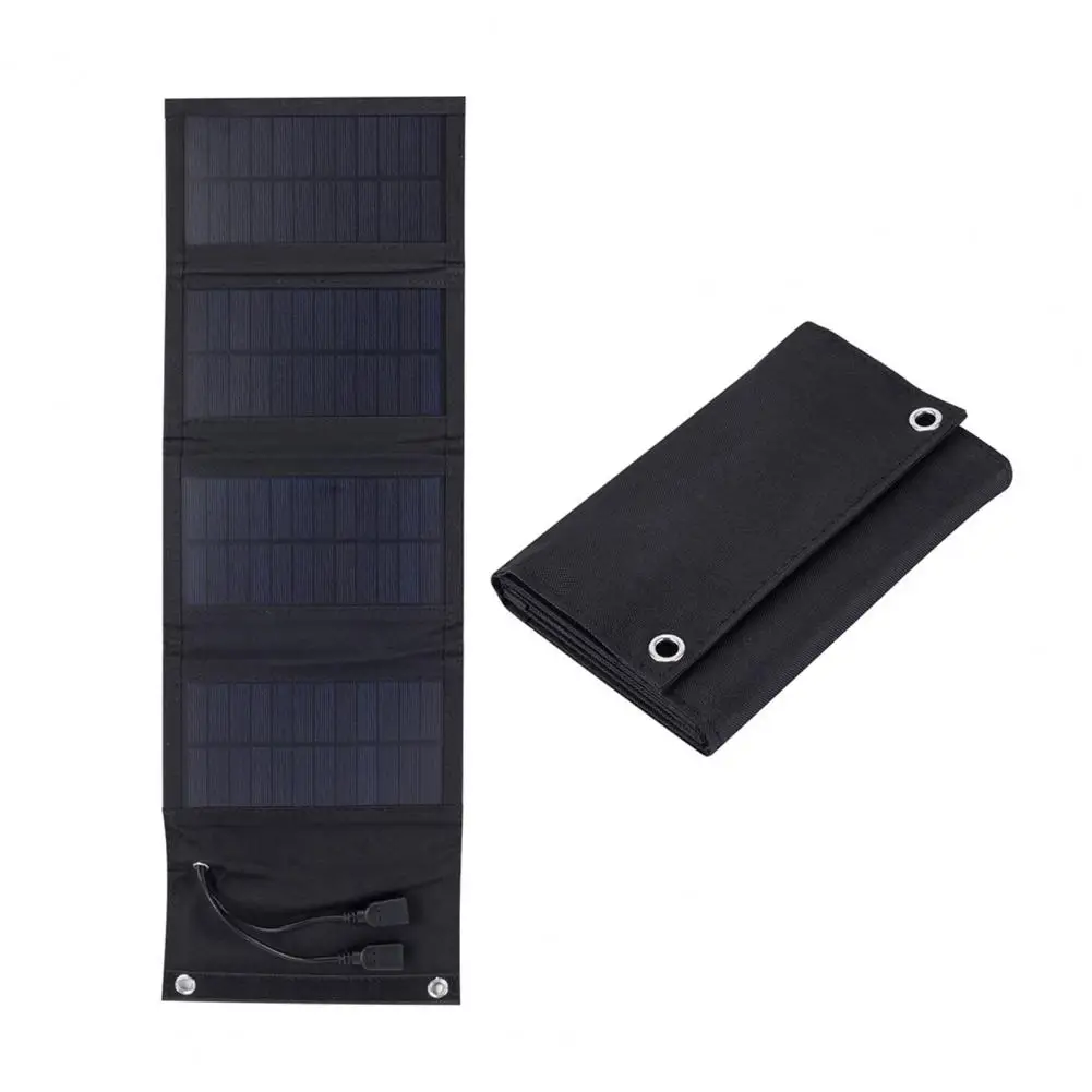 

Портативное солнечное зарядное устройство Портативное складное зарядное устройство для солнечной панели мощностью 7 Вт с высокой мощностью для вентиляторов перезарядки/короткое замыкание
