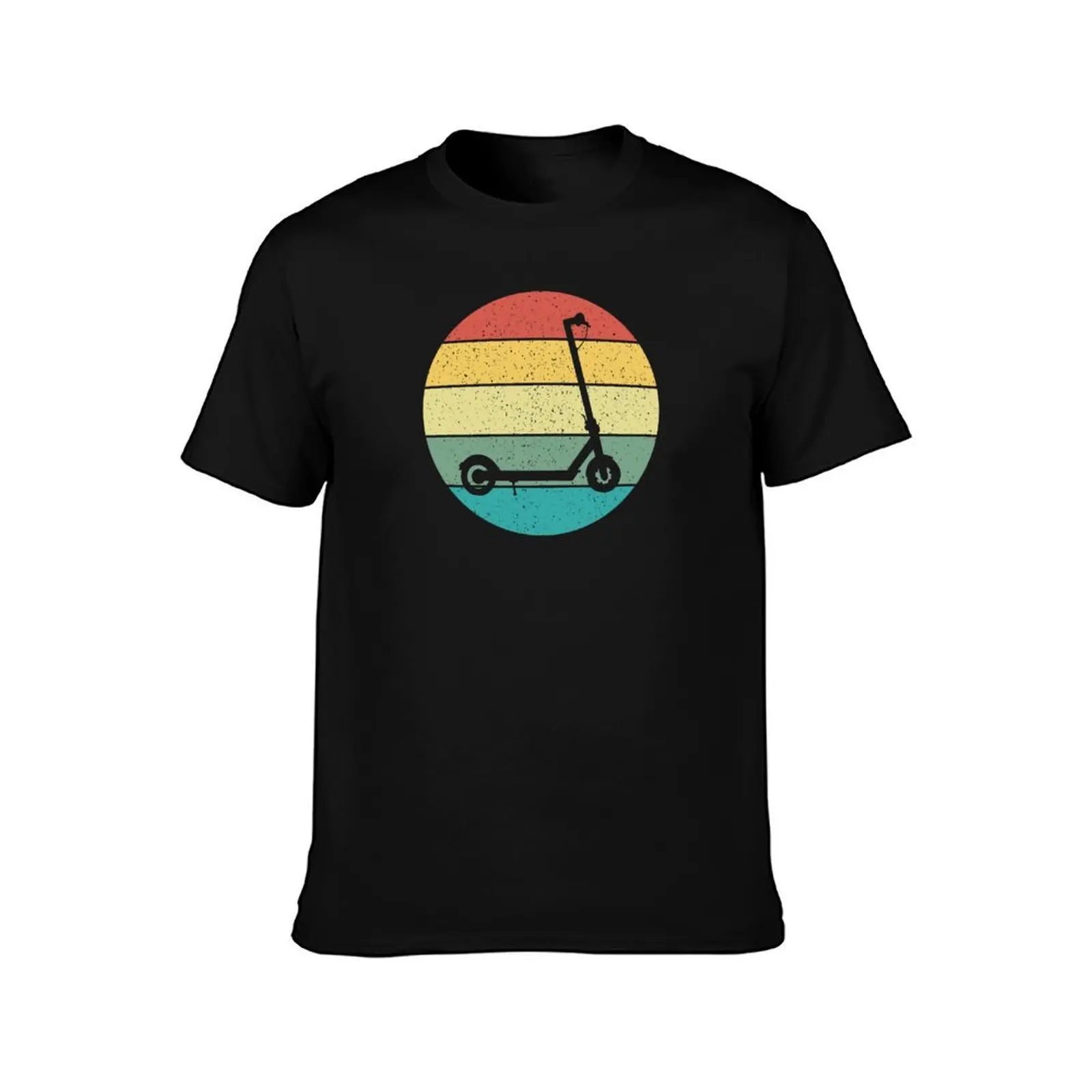 E-Scooter Electric Scooter Retro Vintage T-Shirt Comfortable Basic Crew Neck Tee