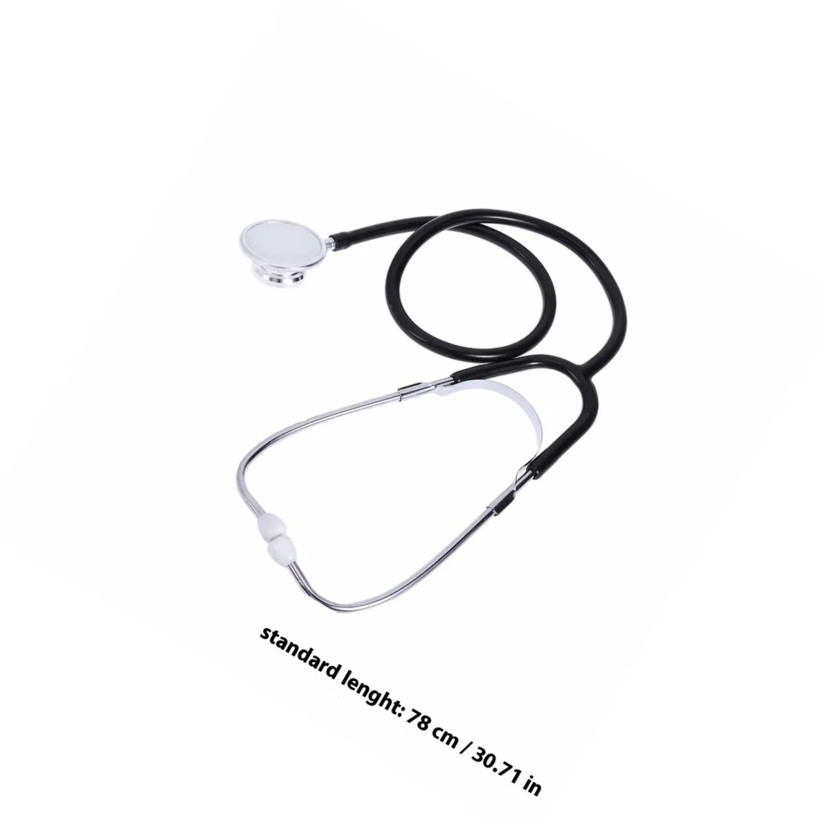 Dual Head Portable Medical Stethoscope Black Diagnostic Device for Heart Lung Organ Sound Auscultation Dual Head Stethoscope - Image 5