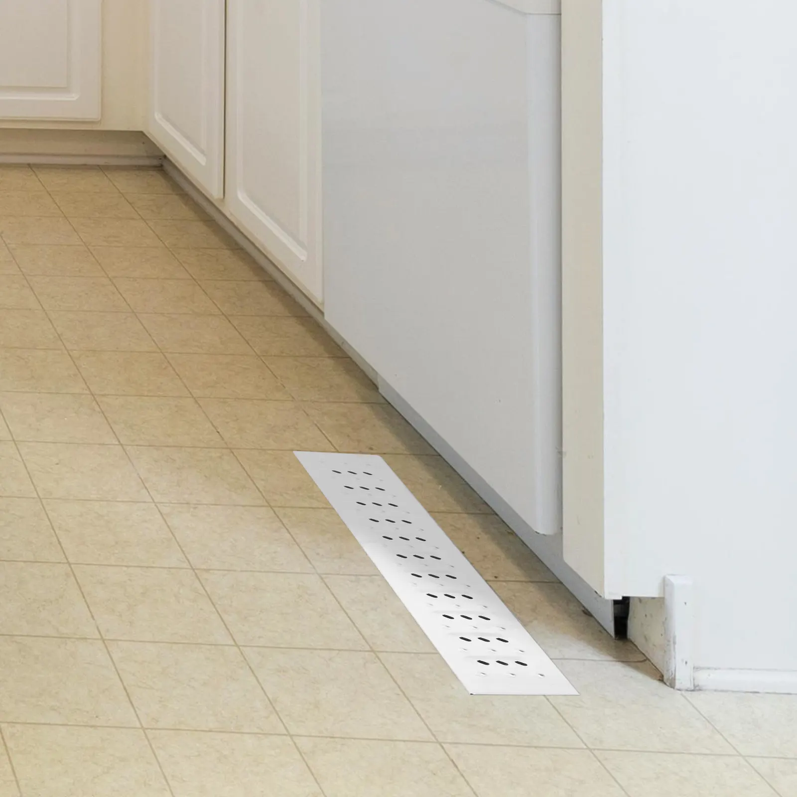 

Stainless Steel Channel Drain Grate Cover Outdoor Metal Drainage Grate Lightweight Sturdy Trench Drain for Kitchen Garage