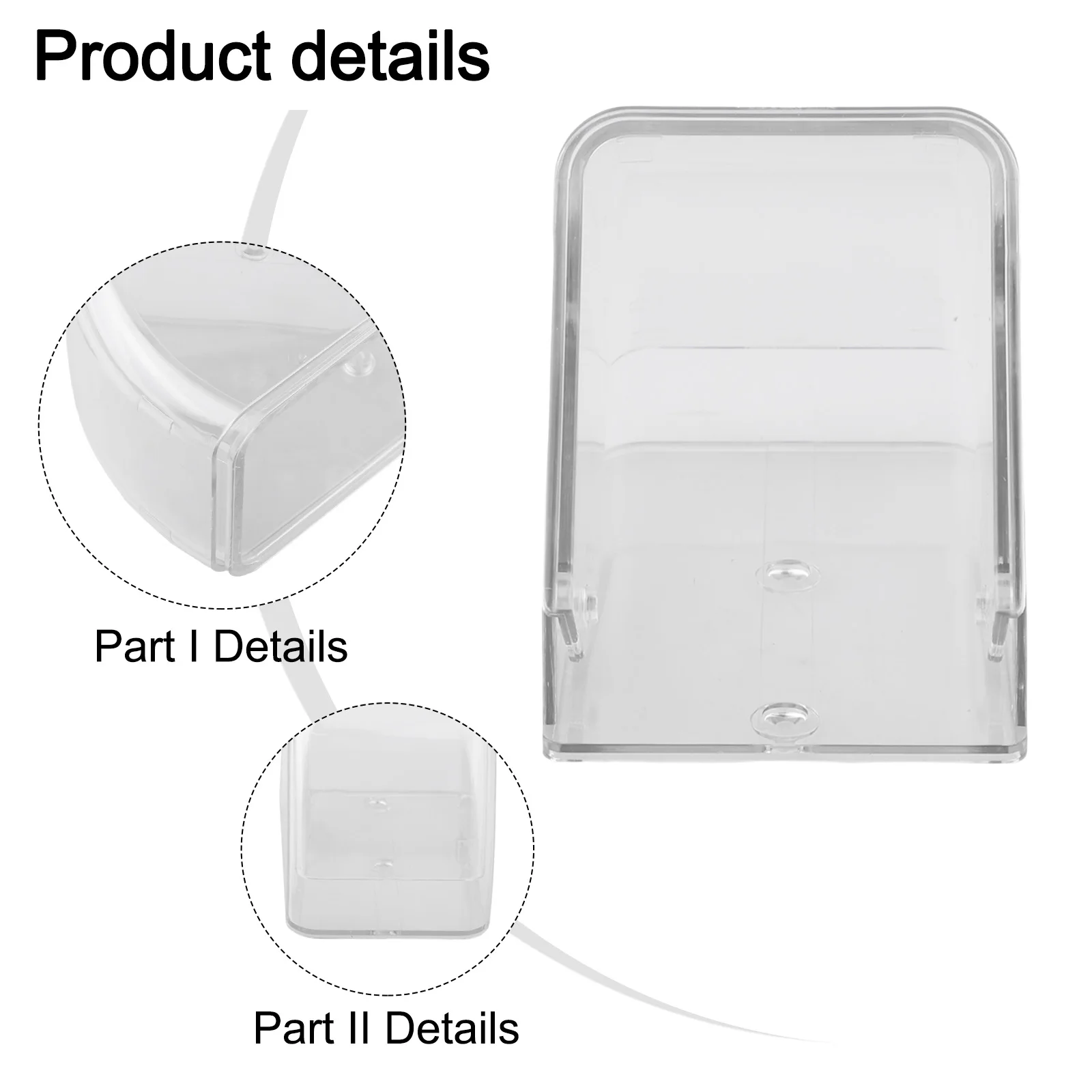 1pc Wireless Doorbell Cover Outdoor Waterproof Call Cover Transparent Protector Dustproof Door Ring Button Rain Cover