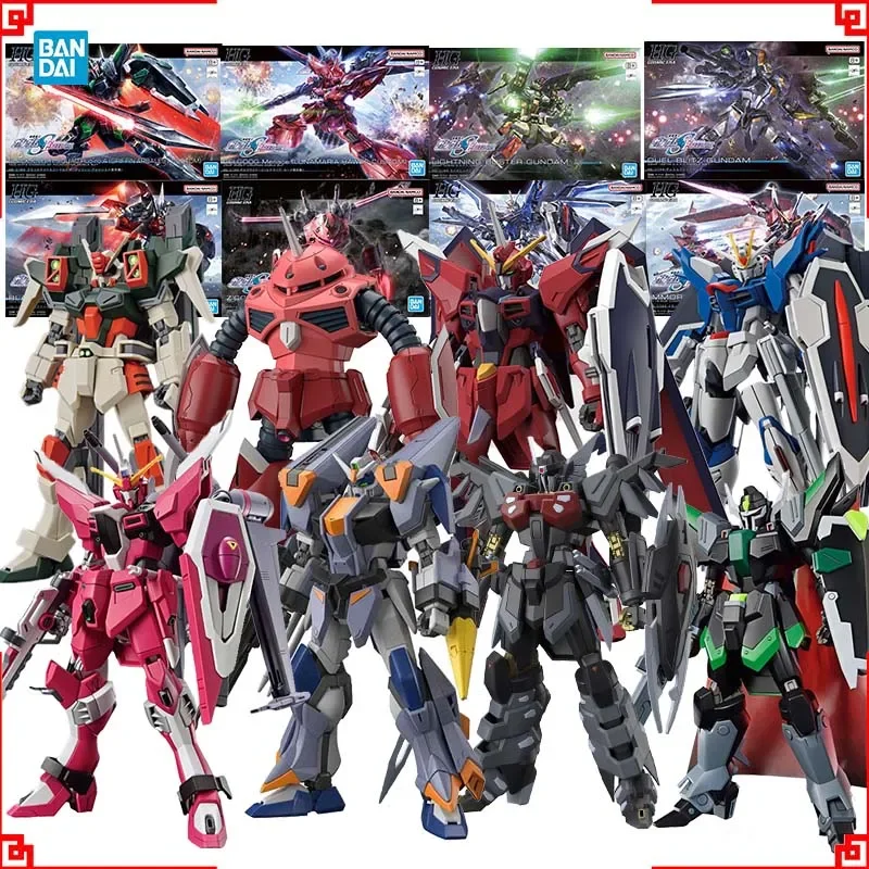 Bandai Gundam Modellbausatz HG Zgok Seed Freedom Rising Freedom Immortal Justice Black Knight Actionfigur Gunpla Anime-Figuren
