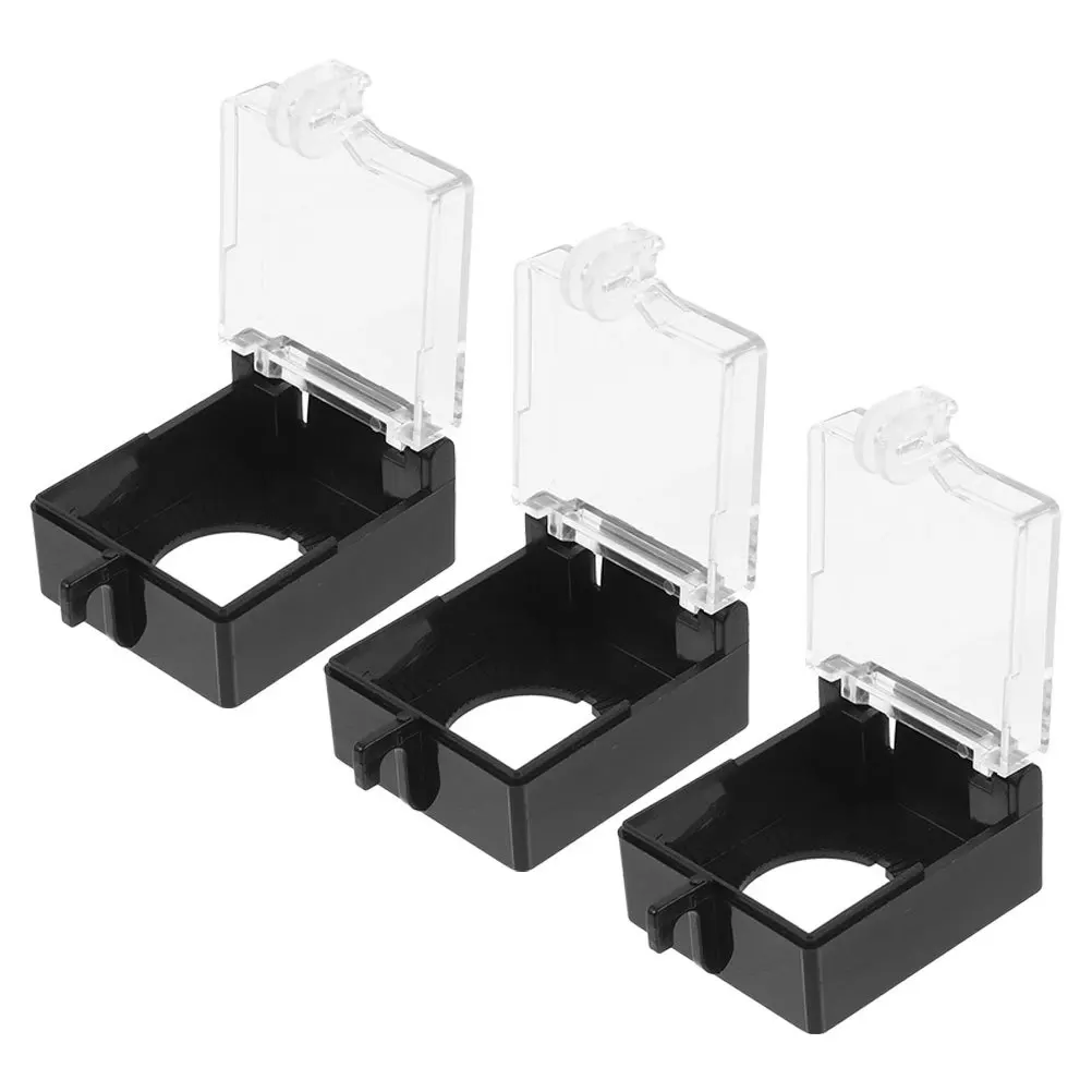 

3Pcs Protective Cover for Emergency Stop Button Transparent Impact Resistant Switch Protector Cover for Industrial Machinery