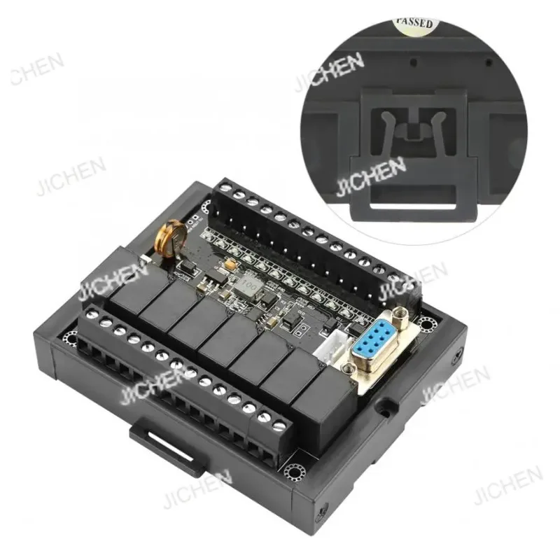 FX1N-20MR PLC Industrial Control Board 1AD+1DA 12 IN 8 OUT Relay Delay Module with Shell Programming Cable Relay Output DC10-28V