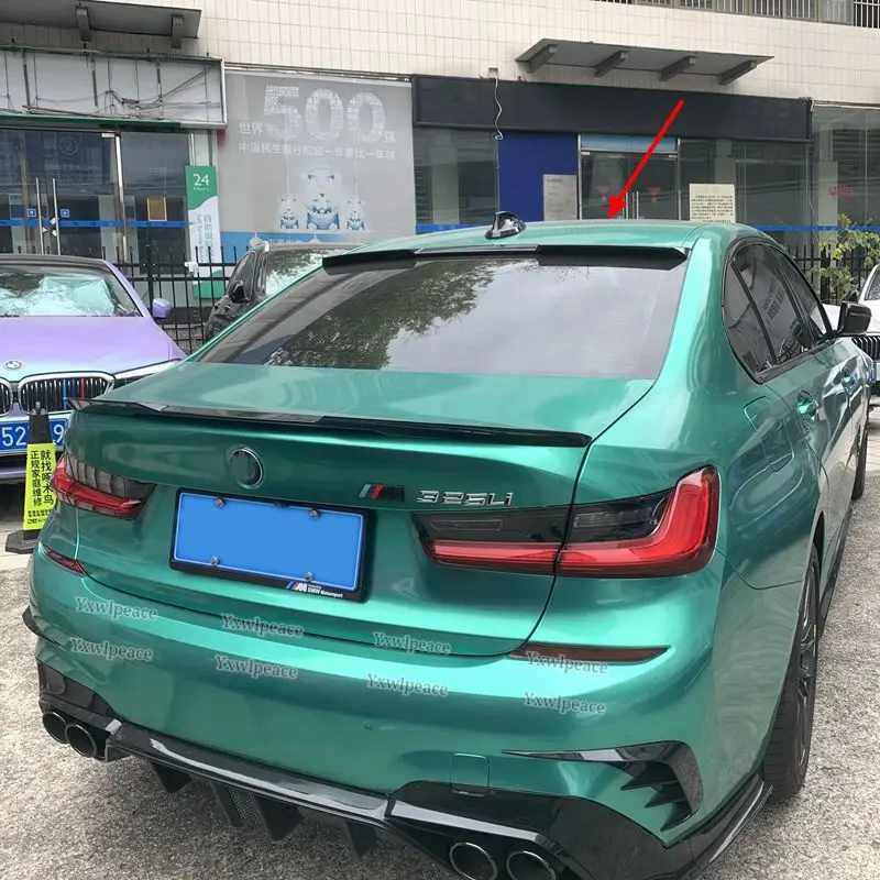 Dla BMW G20 nowy 3 serii 2020 2021 320i 320D materiał ABS tylne okno Spoiler dachowy dekoracja skrzydła samochodu