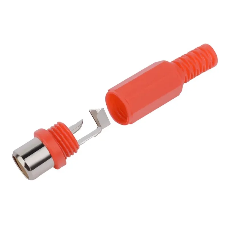 Prise RCA femelle en plastique, audio et vidéo, connecteur de soudage, adaptateur, rouge et noir, 5 pièces, 20 pièces, 100 pièces, 500 pièces