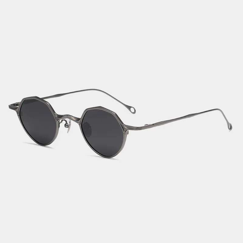 Sunglasses For Men Designer Brand Designer Original Eyewear Ultralight Titanium Handmade Polygon Women Sun Glasses UV400