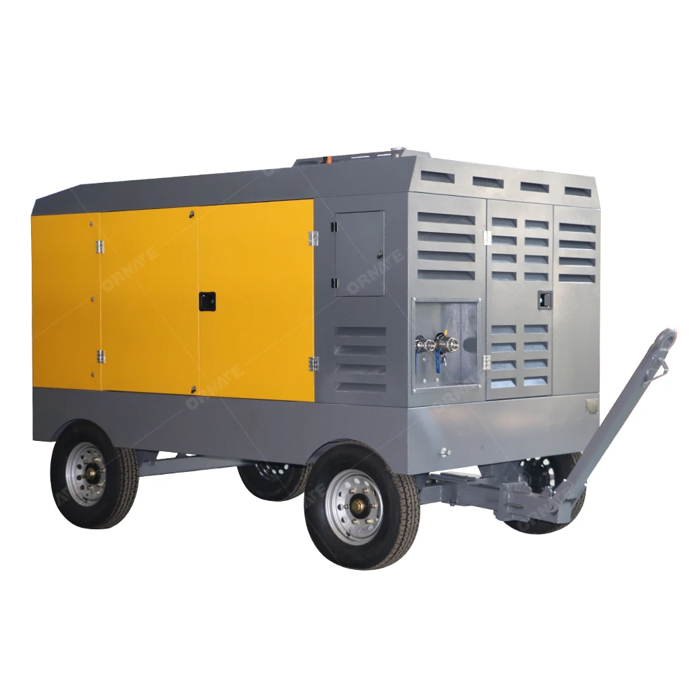 Professional Water Well Drilling Rig Air Compressor 8-35bar Diesel Screw Compressor Factory Wholesale Competitive Price