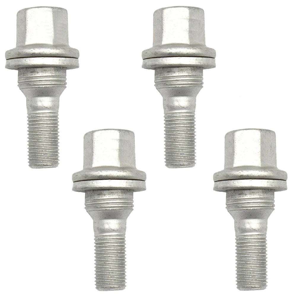 4Pcs 17mm Car Wheel Nuts Bolts Flat Seat for PEUGEOT 206 308 3008 207 CC SW 508 Citroen C5 C4L 540567