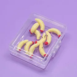 Moscas húmedas de gusano suave para trucha y perca