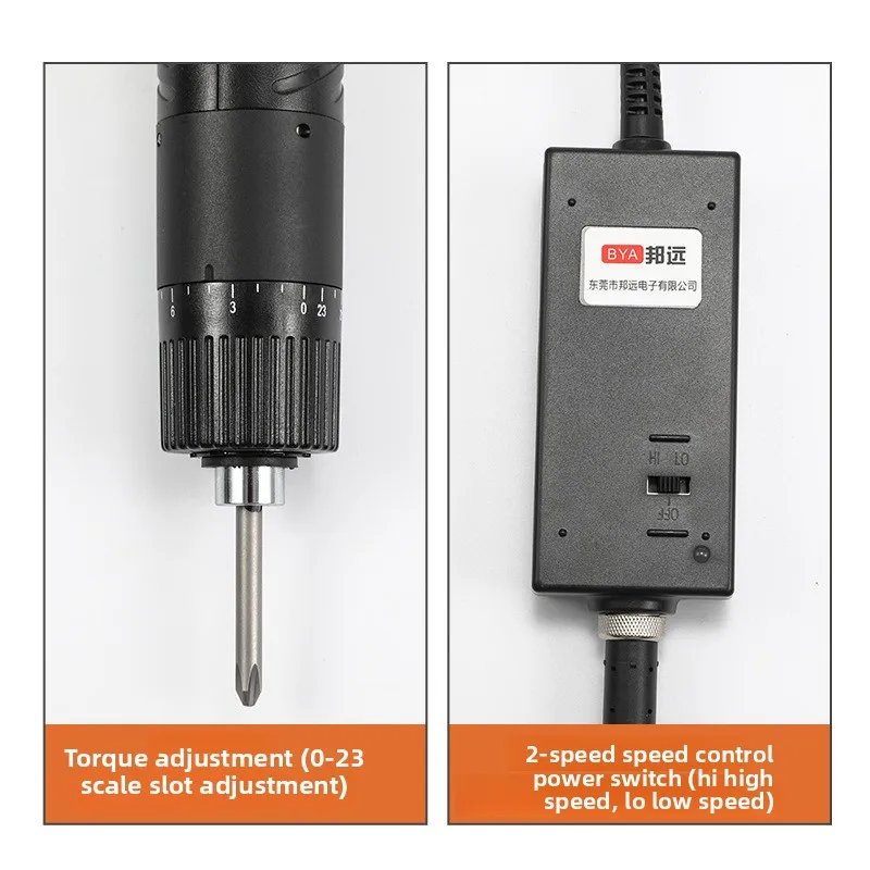 Corded Electric Screwdriver for Furniture Assembly with Adjustable Torque, Forward and Reverse Rotation, 110-240V Plug-In