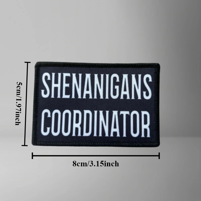 SHENANIGANS COORDINATOR parche táctico emblema moral con gancho-bucle - imagen 3