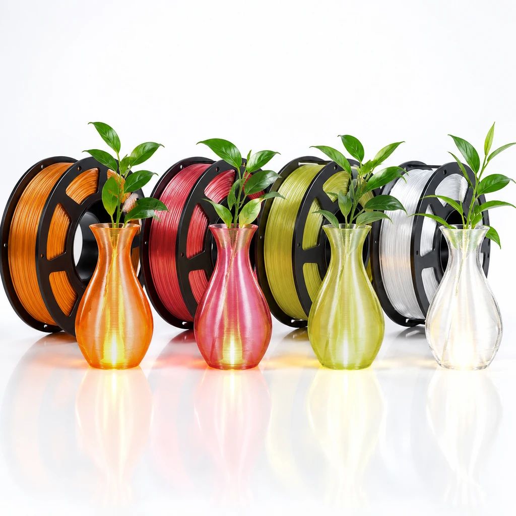 Translucent PETG 1.75mm Filament Clear Orange Yellow Red 200g 250g 500g 1000g Optional Low Warping FDM 3D Printer