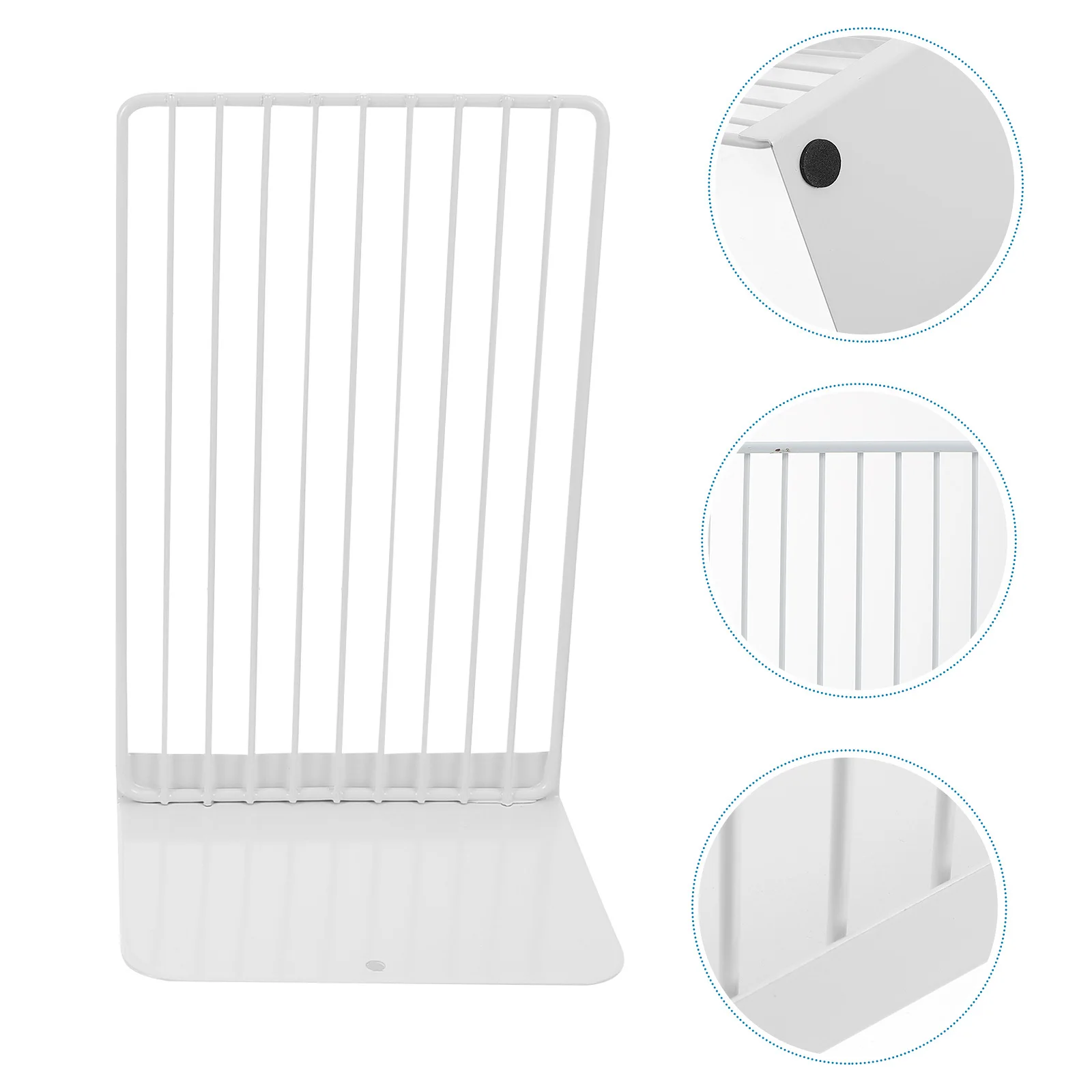 

2Pcs Heavy Duty Iron Bookends for Books Dvds Cds Video Games Modern Desktop Decorative Stoppers Home Office School Storage