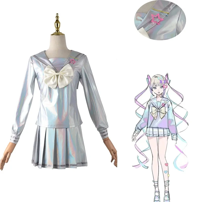 

gb6Anime Game Needy Girl Overdose KAngel and Abyss Cosplay Costume Suit JK Uniform Women Party Halloween Role Play Outfit Dress