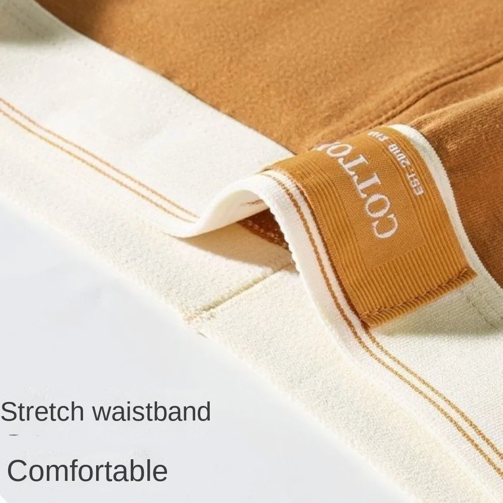 4Pcs Breathable Solid Color Men's Boxer Briefs L-4XL Seamless Men Panties Elastic Plus Size Underwear for Man Gifts