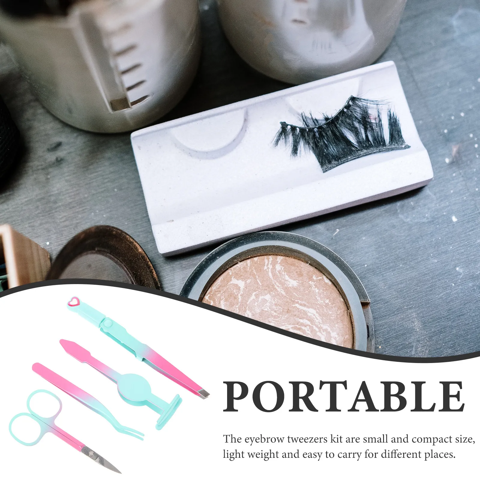 

Набор пинцетов для бровей, портативный прецизионный набор пинцетов для женщин, инструменты для удаления волос на лице, набор для удаления вросших волос