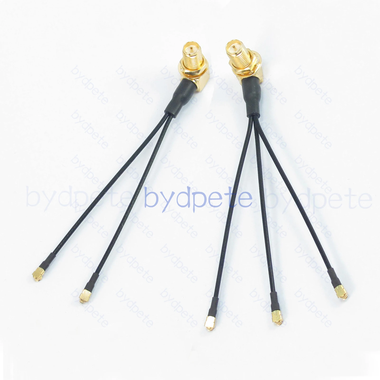 Y Type 1x RP-SMA Female RPSMA R/A RA Right Angle 90 degree to IPX UFL U.FL 2x 3x 4x 1.37mm cable 50ohm Coaxial Kable